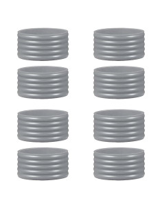 Anillos de Silicona para Raqueta Genérico 8 Pcs Gris