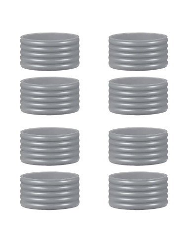 Anillos de Silicona para Raqueta Genérico 8 Pcs Gris