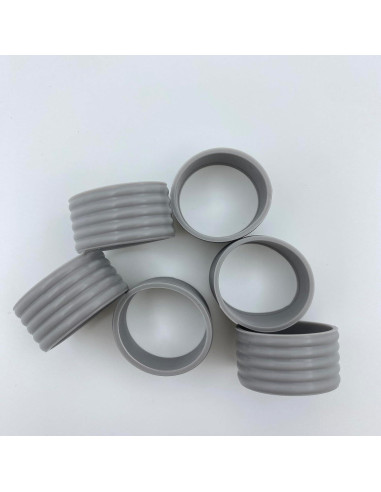 Anillos de Silicona para Raqueta Genérico 8 Pcs Gris