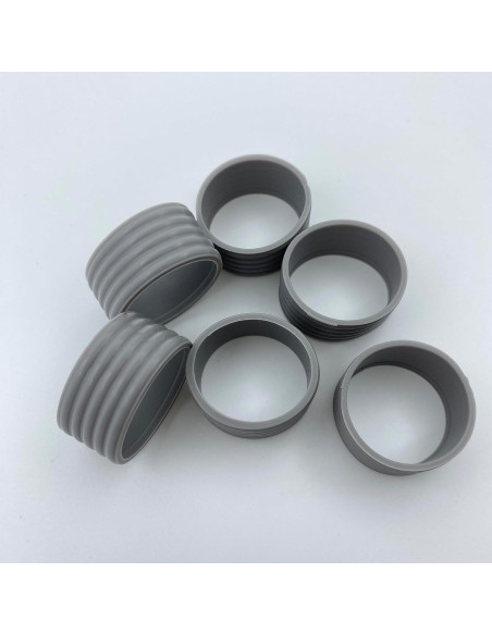 Anillos de Silicona para Raqueta Genérico 8 Pcs Gris