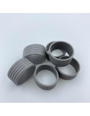 Anillos de Silicona para Raqueta Genérico 8 Pcs Gris