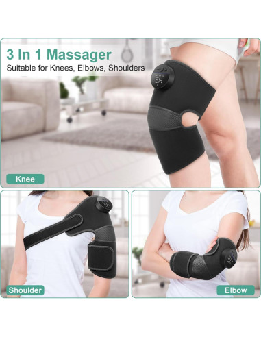 Masajeador de Rodilla Calentado Medcursor 3 en 1 con Vibración