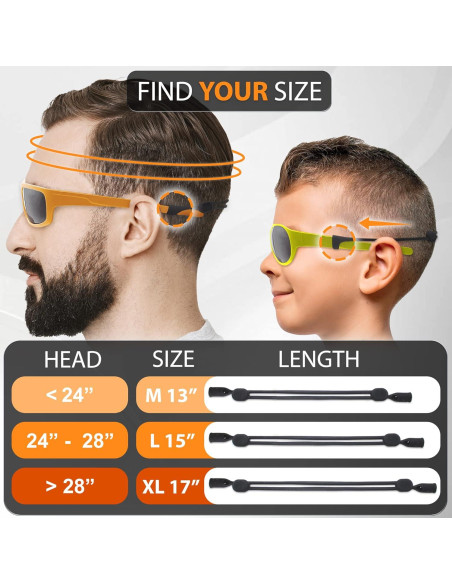 Soporte para Gafas SIGONNA - Cordón Silicona Ajustable 38cm Soporte para Gafas SIGONNA - Cordón Silicona Ajustable 38cm