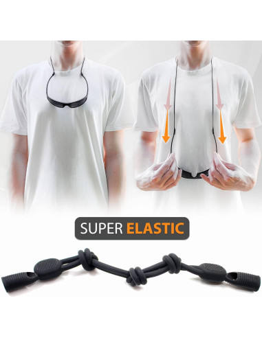 Soporte para Gafas SIGONNA - Cordón Silicona Ajustable 38cm
