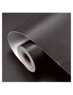 Parche de Reparación de Cuero Sintético Abeillo 45x450 cm Marrón