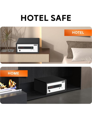 Caja Fuerte Biométrica Z ZLJUAN 1.1 Pies Cúbicos Blanca