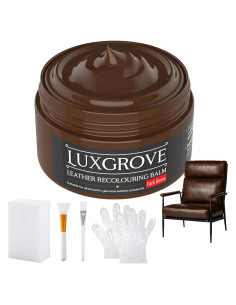 Bálsamo de Recoloración de Cuero LUXGROVE Marrón Oscuro 50ml