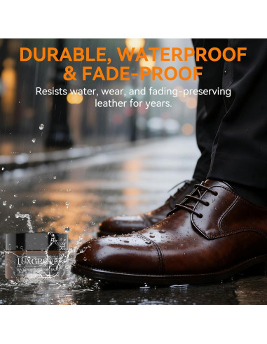 Bálsamo de Recoloración de Cuero LUXGROVE Marrón Oscuro 50ml