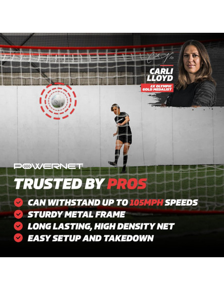 Portería de Fútbol PowerNet 1.83x1.22m Portátil con Bolsa