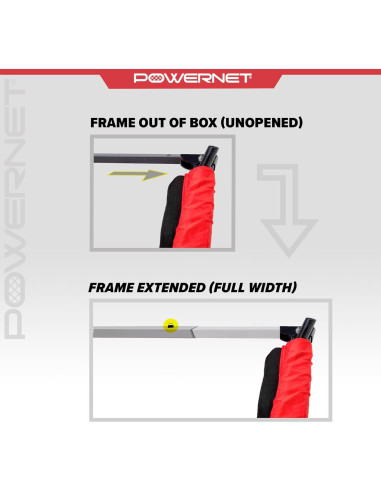 Portería de Fútbol PowerNet 1.83x1.22m Portátil con Bolsa