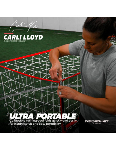 Portería de Fútbol PowerNet 1.83x1.22m Portátil con Bolsa