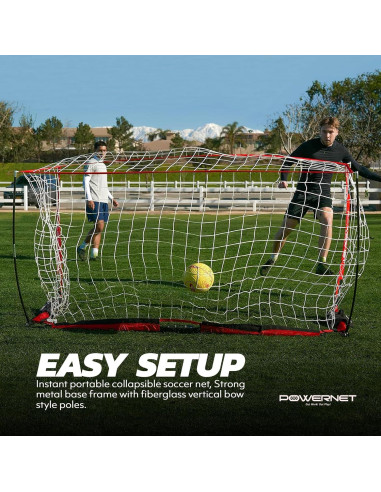 Portería de Fútbol PowerNet 1.83x1.22m Portátil con Bolsa