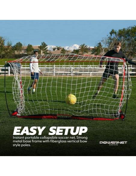 Portería de Fútbol PowerNet 1.83x1.22m Portátil con Bolsa