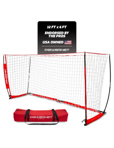 Portería de Fútbol PowerNet 3.66x1.83m Portátil con Bolsa