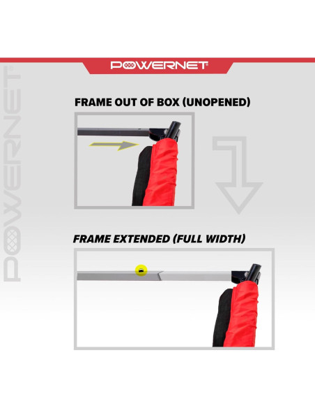 Portería de Fútbol PowerNet 3.66x1.83m Portátil con Bolsa