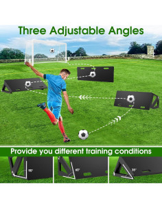 Tablero de Rebote de Fútbol RINREA 81x30 cm Plegable 3 Ángulos 2