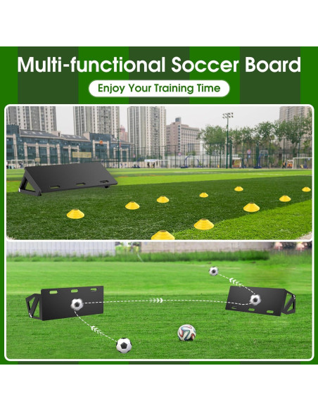 Tablero de Rebote de Fútbol RINREA 81x30 cm Plegable 3 Ángulos