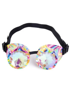 Gafas Steampunk Lelinta Kaleidoscopio Ajustables Multicolor