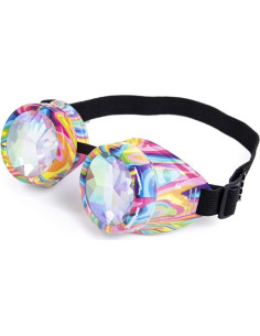 Gafas Steampunk Lelinta Kaleidoscopio Ajustables Multicolor 2