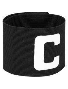 Banda de Capitán de Fútbol LIOOBO Ajustable Negra 7 cm