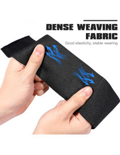 Banda de Capitán de Fútbol LIOOBO Ajustable Negra 7 cm 2