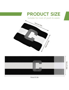 Banda de Capitán de Fútbol Mezeic - Ajustable Unisex 2