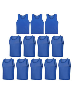 Paquete de 12 Chalecos de Scrimmage LTHYTY - 100% Poliester
