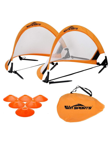 Portería de Fútbol Plegable WIn SPORTS 1.22 m con Conos
