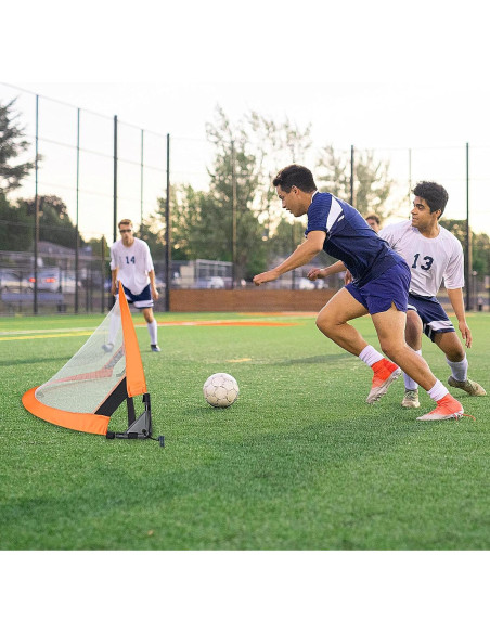 Portería de Fútbol Plegable WIn SPORTS 1.22 m con Conos