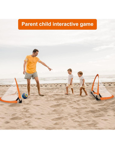 Portería de Fútbol Plegable WIn SPORTS 1.22 m con Conos