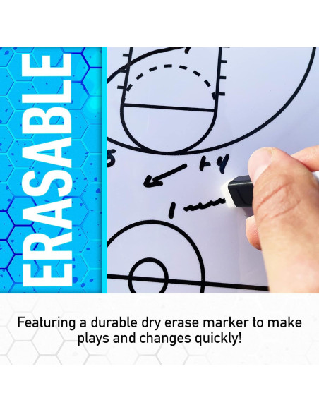 Pizarra de Entrenador Baloncesto Franklin Sports 40x23 cm