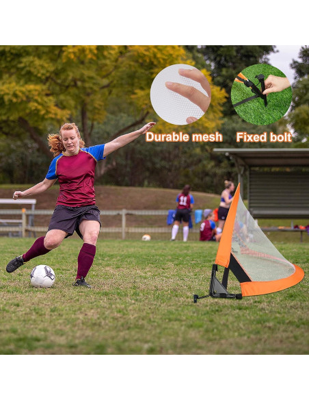 Portería de Fútbol Plegable WIn SPORTS 1.22 m con Conos