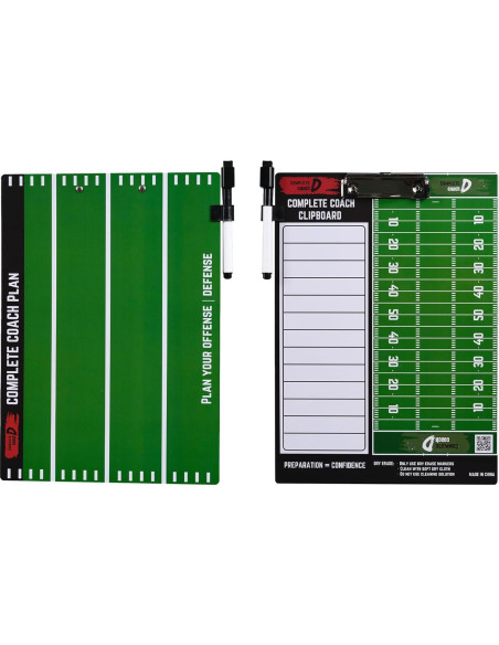 Pizarra Borrado Seco Entrenador Fútbol Americano 35.6x25.4cm