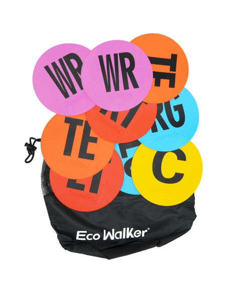 Marcadores de Posición Eco Walker 15cm para Fútbol - Set de 9