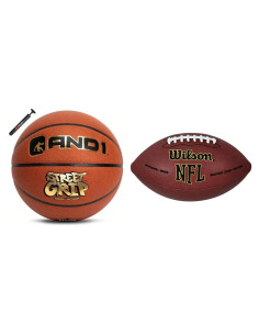 Balón de Baloncesto AND1 Street Grip Tamaño 7 Cuero Compuesto