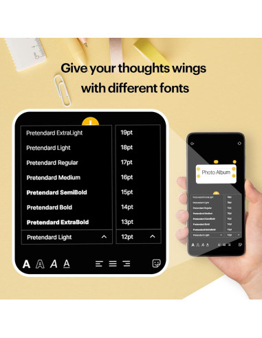 Etiquetadora KODAK ERA Bluetooth con 1 Rollo Adhesivo Amarillo