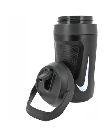 Jarra Aislada Nike Fuel 1.89L Negra y Blanca para Fitness