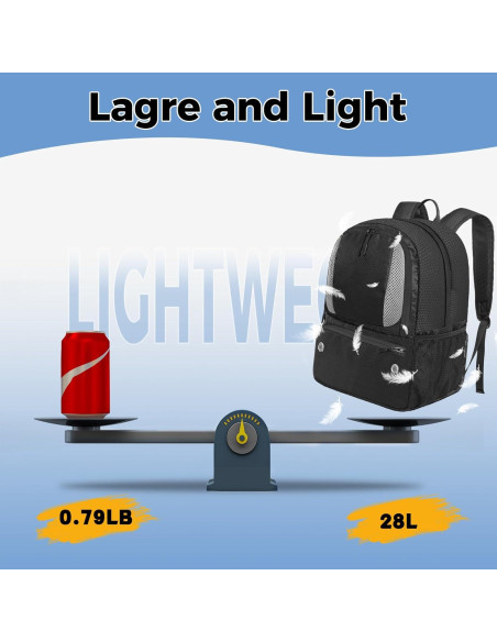 Mochila Deportiva YOREPEK para Baloncesto 28L con Compartimentos