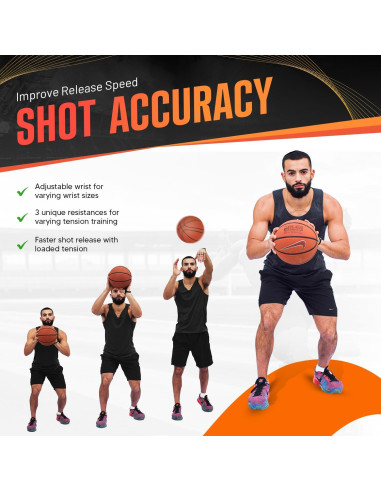 Guante de Entrenamiento de Baloncesto FNBX FlickGlove - Resistencia Ajustable