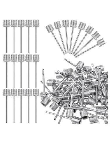 60 Agujas de Bomba Sorcristy para Inflar Pelotas Deportivas