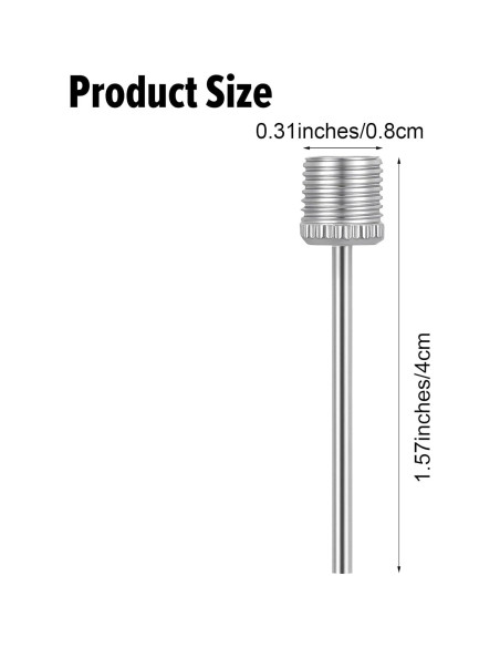 60 Agujas de Bomba Sorcristy para Inflar Pelotas Deportivas