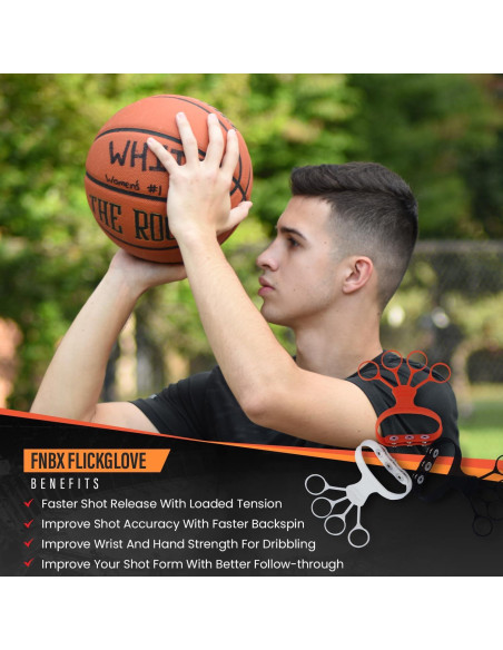 Guante de Entrenamiento de Baloncesto FNBX FlickGlove - Resistencia Ajustable