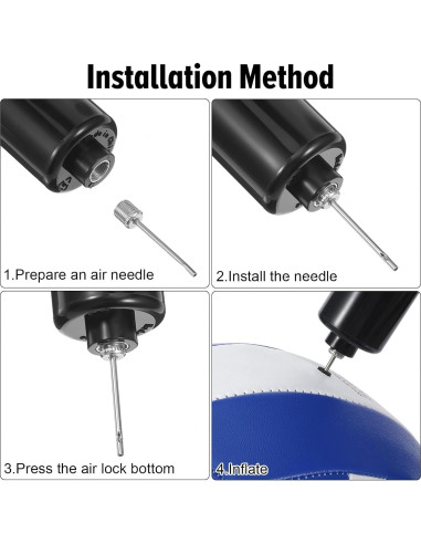 60 Agujas de Bomba Sorcristy para Inflar Pelotas Deportivas