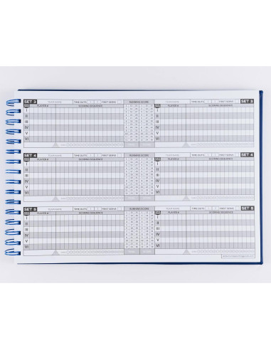 Libro de Puntuación de Voleibol Premium Murray 60 Partidos