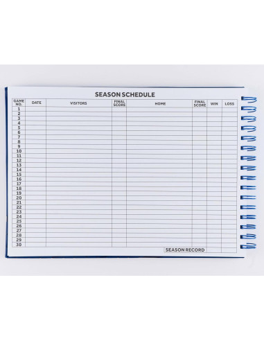 Libro de Puntuación de Voleibol Premium Murray 60 Partidos