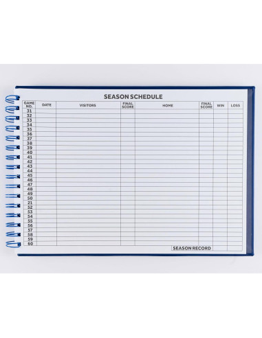 Libro de Puntuación de Voleibol Premium Murray 60 Partidos