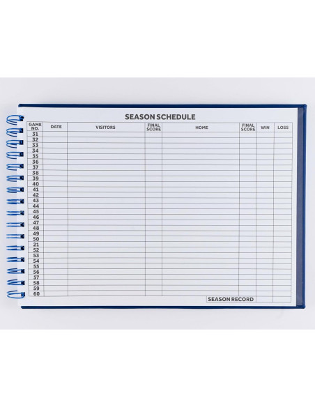 Libro de Puntuación de Voleibol Premium Murray 60 Partidos