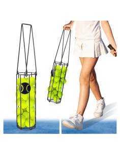 Canasta Recogedora de Pelotas de Tenis HolyMaji 24 Pelotas