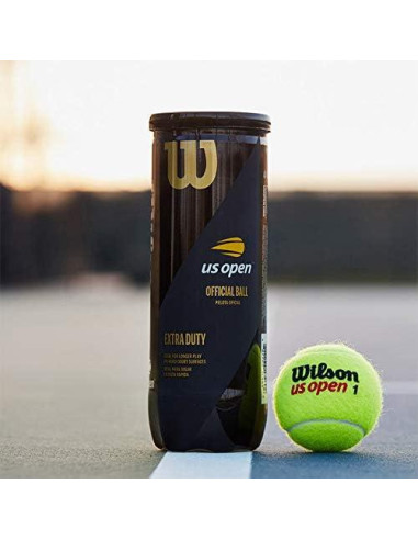 Pelotas de Tenis Wilson US Open Deber Extra - Lata 3 Unidades