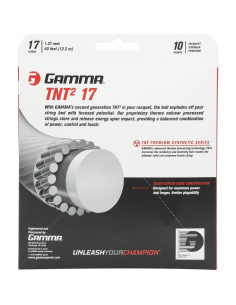 Cuerda de Tenis GAMMA TNT2 17G Blanca 12.19m 2